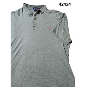 Polo Ralph Lauren Classic Fit Short Sleeve Polo Pony Green Cotton Men's Size‎ XL